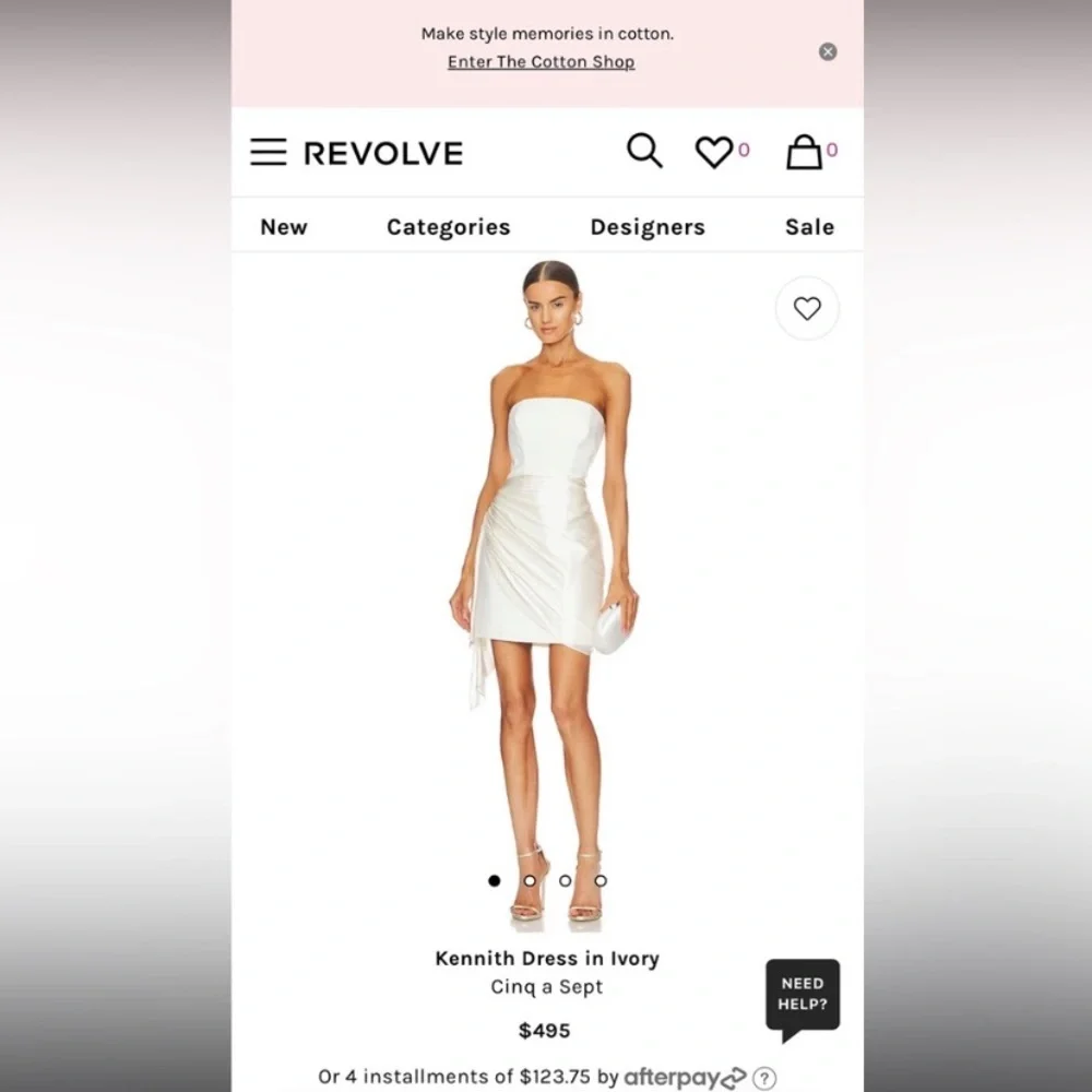 NEW‼️ Cinq a Sept Kennith Dress in Ivory - Picture 10 of 16